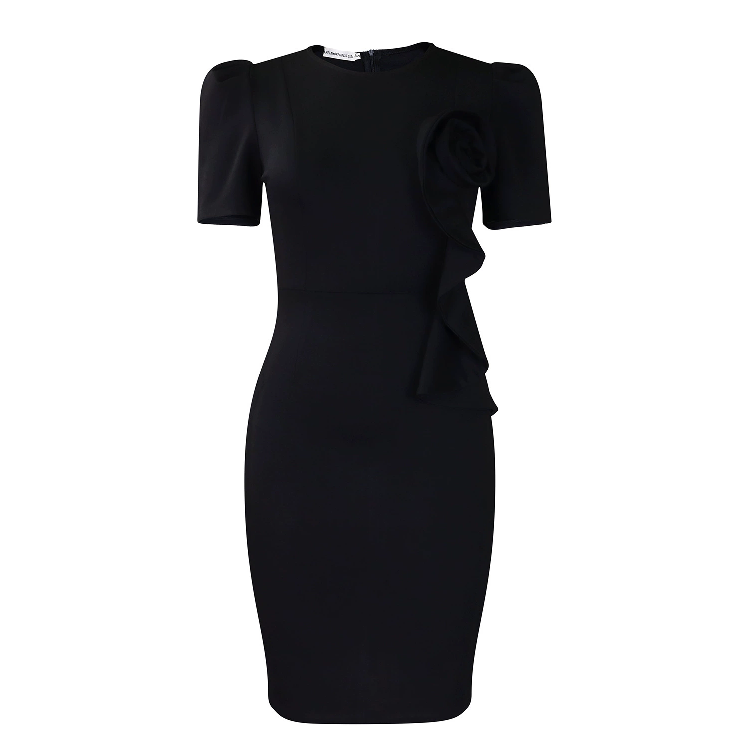 African Dresses for Women Elegant Spring Fashion Africa Short Sleeve Polyester Bodycon Midi Dress Outfits Ankara Dresses