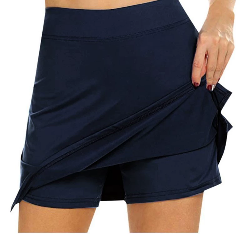 S-4Xl Skirt Ladies Large Size High Waist Slim Slimming Short Skirt A-Line Shorts Tennis Sports Short Skirt Women