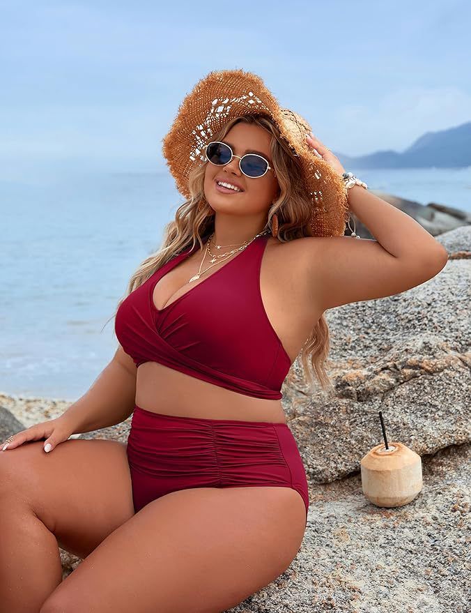 Fashion Women Bikini Two Piece Sets Swimsuit Push Up Adjustable Straps Bathing Suit String Swim Suits Female Swimwear