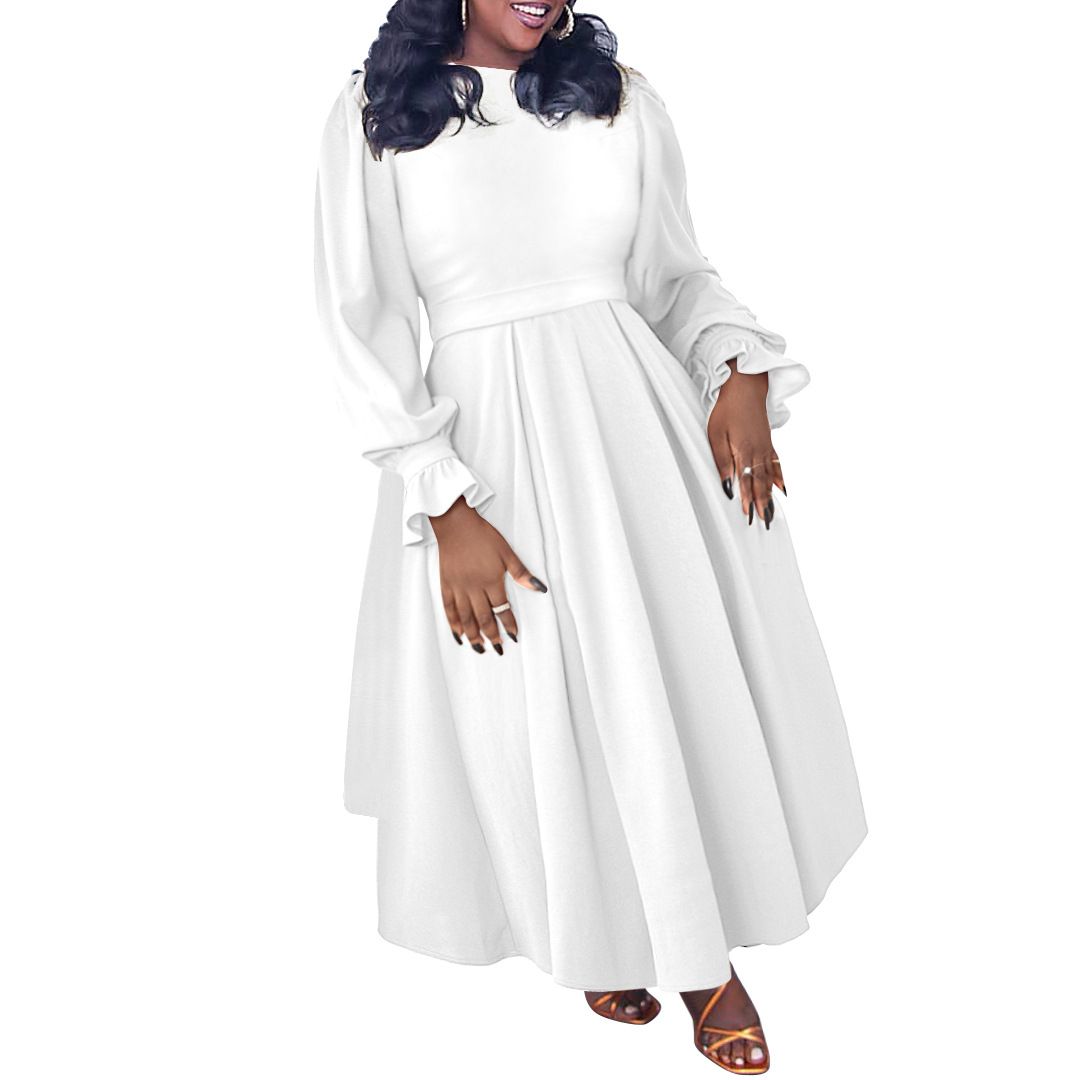 XL-5XL African Plus Size Dresses for Women Autumn Fashion Long Sleeve Polyester Long Maxi Dress Gowns Dashiki African Clothes
