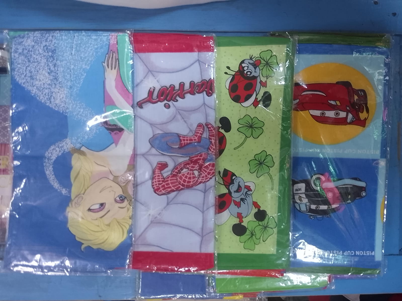 Kids animated and cartoon prints Handkerchiefs assorted 6 pcs