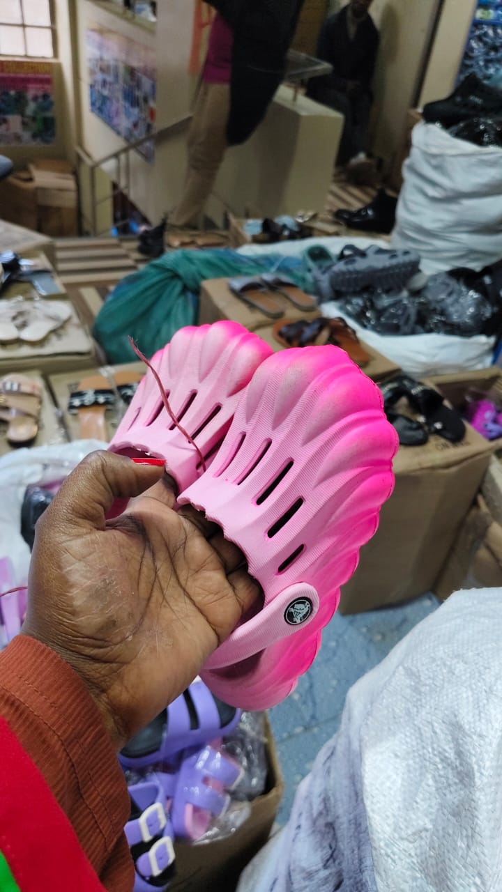 Kids Slip-On Clogs in Grey & Pink | Lightweight, Easy-Clean Footwear with Ventilation Holes, Heart Cutouts & Adjustable Heel Strap for Play & Beach crocs sandals crocks Outdoor and Indoor