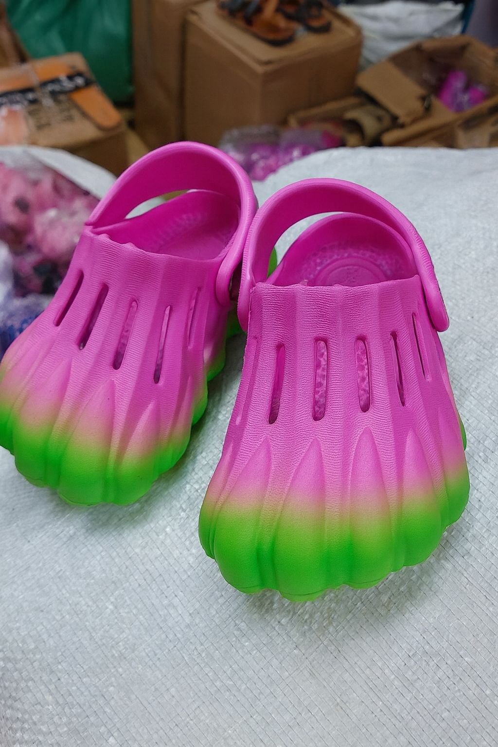 Kids Slip-On Clogs in Grey & Pink | Lightweight, Easy-Clean Footwear with Ventilation Holes, Heart Cutouts & Adjustable Heel Strap for Play & Beach crocs sandals crocks Outdoor and Indoor