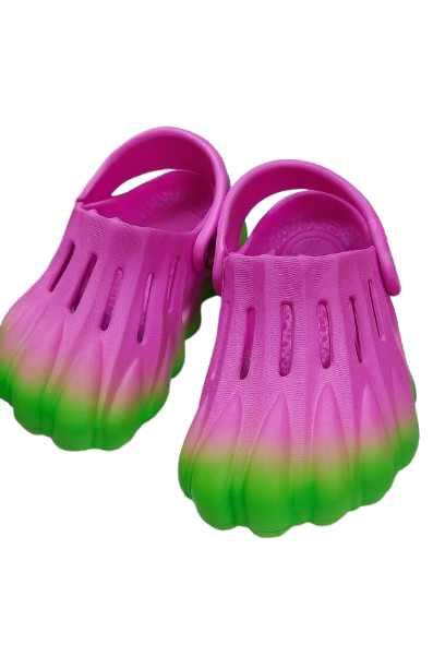 Kids Slip-On Clogs in Grey & Pink | Lightweight, Easy-Clean Footwear with Ventilation Holes, Heart Cutouts & Adjustable Heel Strap for Play & Beach crocs sandals crocks Outdoor and Indoor