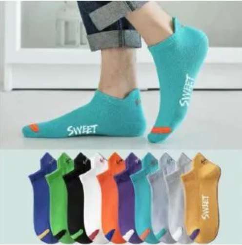FASHION 1 PCS Pair of Premium Men’s/Unisex Low-Cut Ankle Socks – Soft, Breathable & Durable Everyday Wear Assorted Colours. Warm Stretchy and Breathable Sporty Ankle Socks