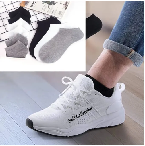FASHION 1 PCS Pair of Premium Men’s/Unisex Low-Cut Ankle Socks – Soft, Breathable & Durable Everyday Wear Assorted Colours. Warm Stretchy and Breathable Sporty Ankle Socks
