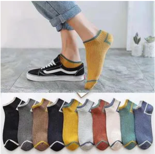 FASHION 1 PCS Pair of Premium Men’s/Unisex Low-Cut Ankle Socks – Soft, Breathable & Durable Everyday Wear Assorted Colours. Warm Stretchy and Breathable Sporty Ankle Socks