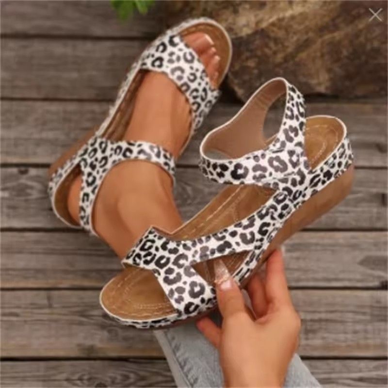 Summer Shoes Women Sandals Non-Slip Shoes Woman Retro Ladies Shoes Wedge Women's Sandals Beach Female Footwear Women Sandal