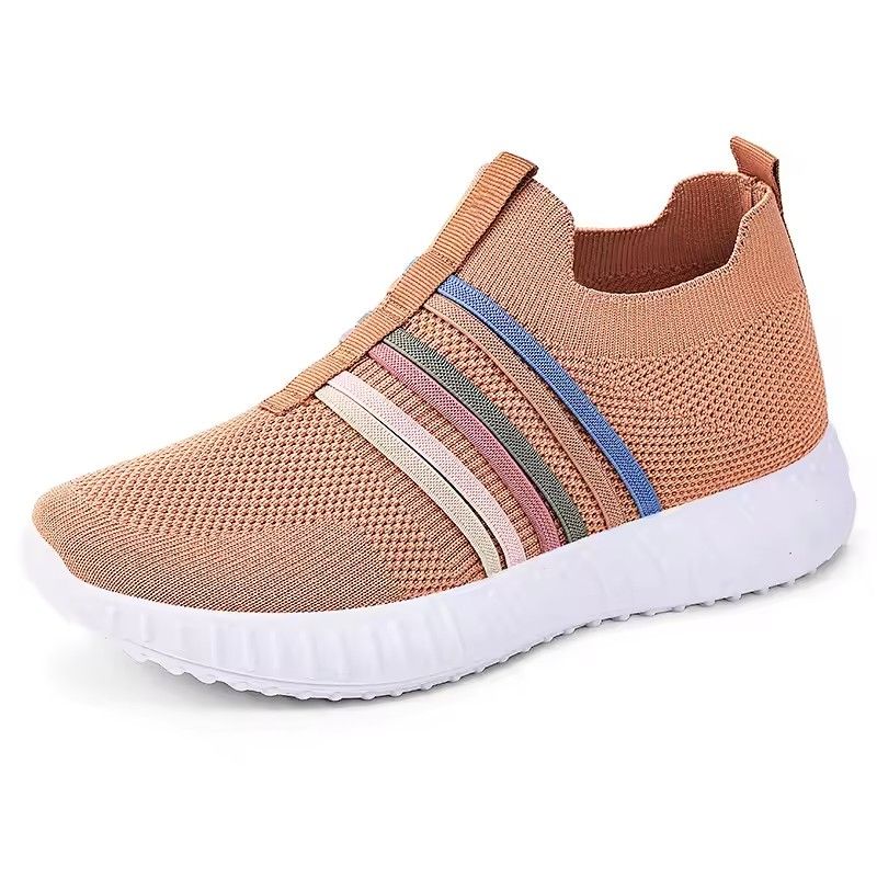 2025 Autumn Women Vulcanized Shoes High Quality Women Sneakers Slip On Flats Shoes Women Loafers Plus Size 43 Walking Flat