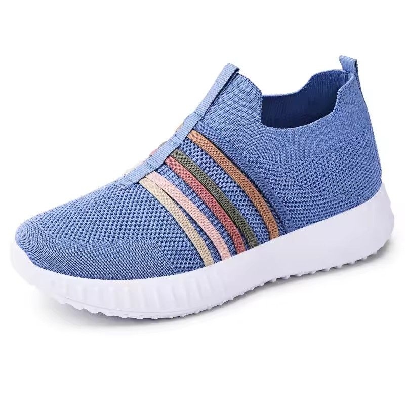 2025 Autumn Women Vulcanized Shoes High Quality Women Sneakers Slip On Flats Shoes Women Loafers Plus Size 43 Walking Flat