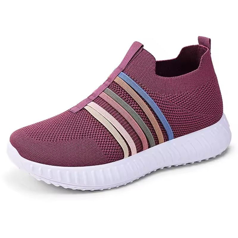 2025 Autumn Women Vulcanized Shoes High Quality Women Sneakers Slip On Flats Shoes Women Loafers Plus Size 43 Walking Flat
