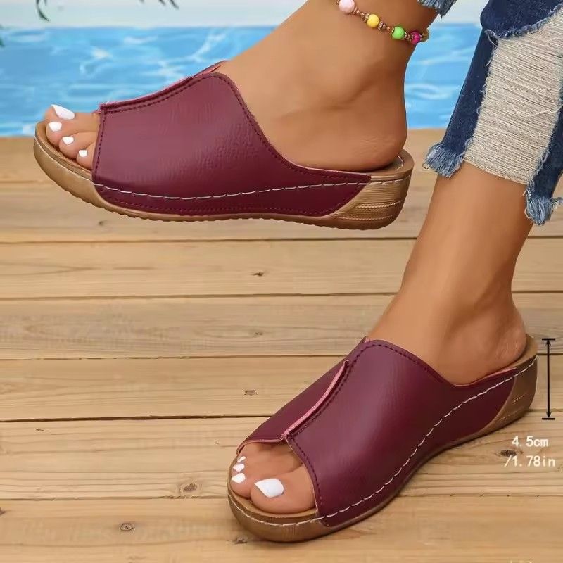 Women's Sandals Casual Heels Sandals For Summer Shoes Woman Wedges Heeled Sandalias De Mujer Lightweight Summer Footwear Women