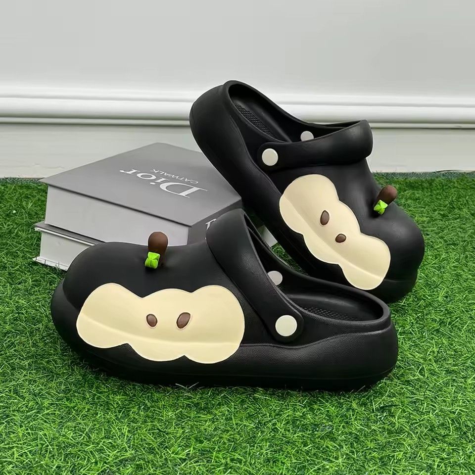 EVA Material Slippers Women's Summer Trend Anti-Slip Bathing Outerwear Soft Bottom Sandals Home Comfortable Slippers