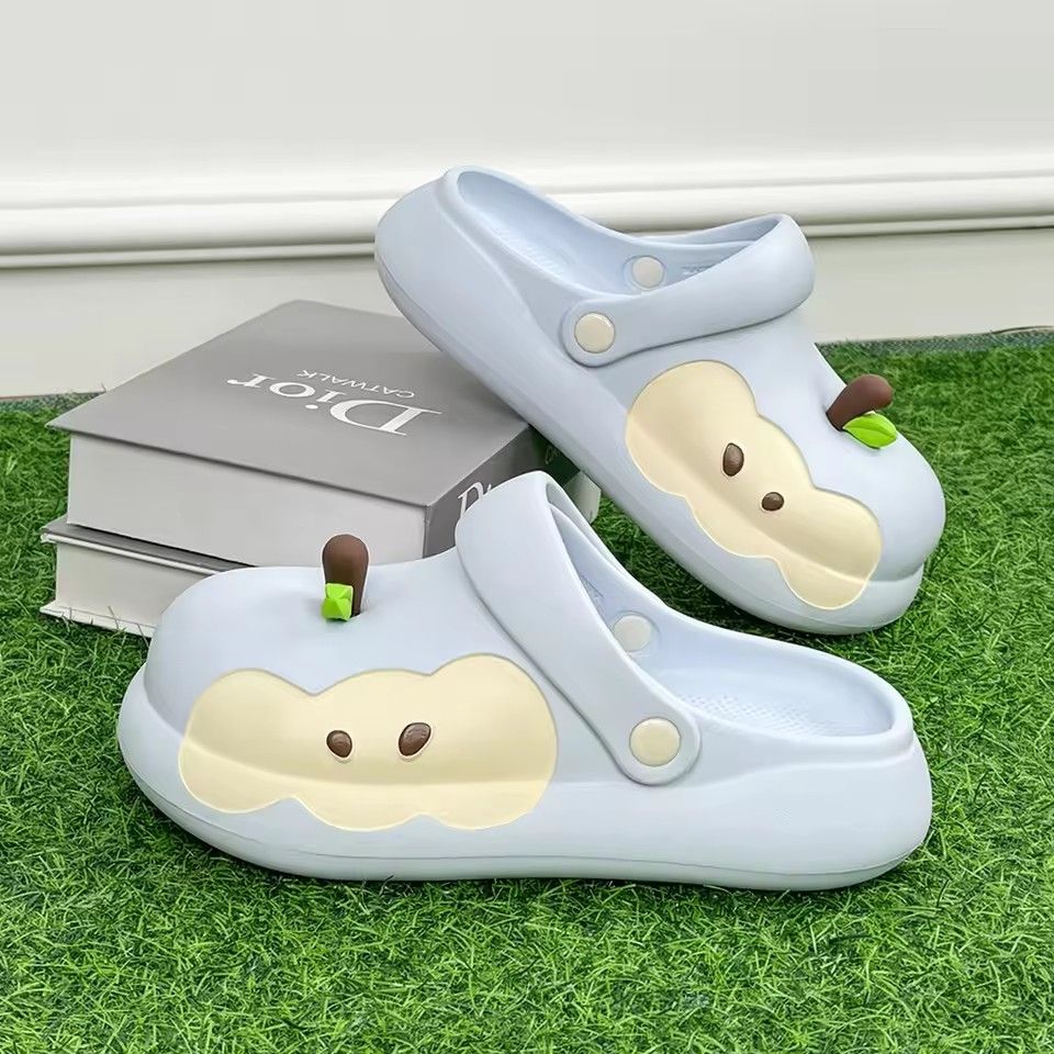 EVA Material Slippers Women's Summer Trend Anti-Slip Bathing Outerwear Soft Bottom Sandals Home Comfortable Slippers