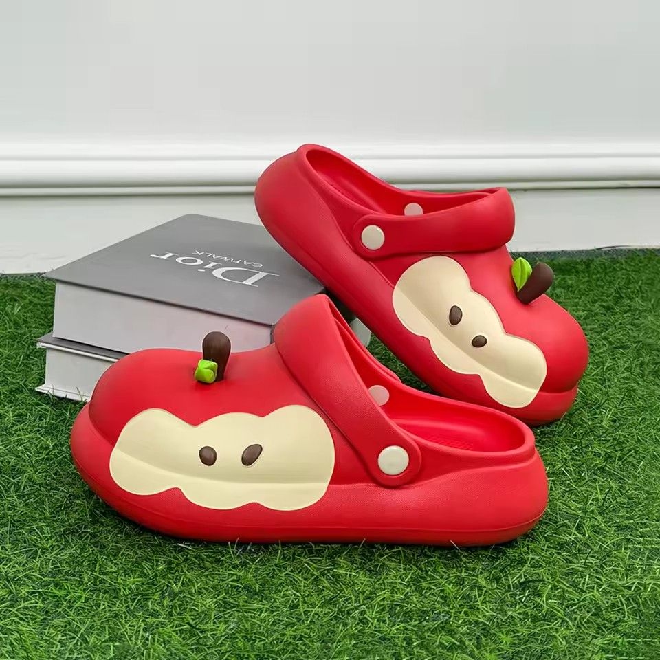 EVA Material Slippers Women's Summer Trend Anti-Slip Bathing Outerwear Soft Bottom Sandals Home Comfortable Slippers