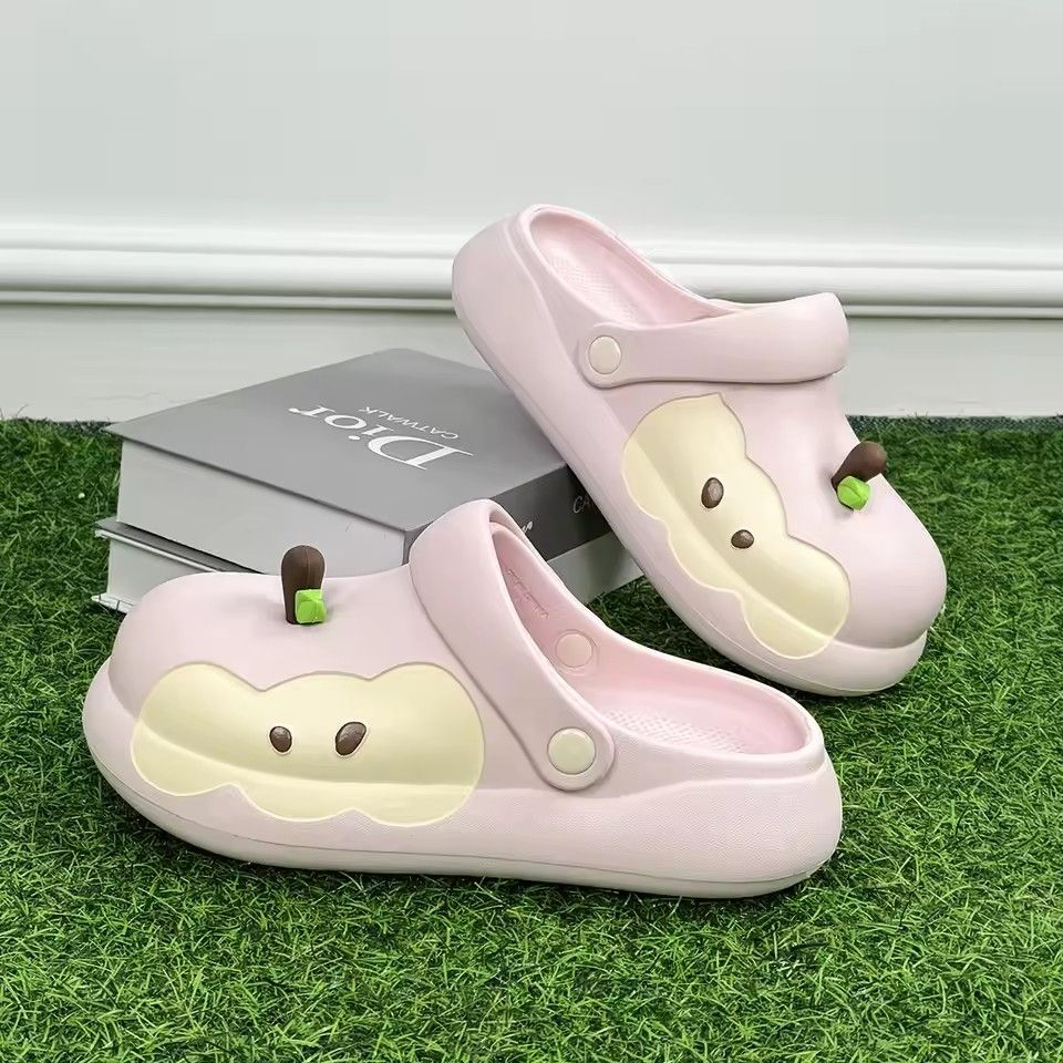 EVA Material Slippers Women's Summer Trend Anti-Slip Bathing Outerwear Soft Bottom Sandals Home Comfortable Slippers