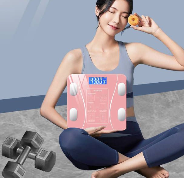 Rechargeable Weight Scale Weight Health Scale Digital Glass LCD Display Sensor Scale Weight Loss Tool Fast delivery within 1-5 days