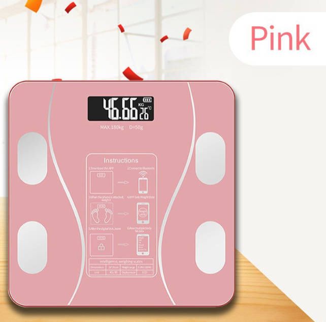 Rechargeable Weight Scale Weight Health Scale Digital Glass LCD Display Sensor Scale Weight Loss Tool Fast delivery within 1-5 days