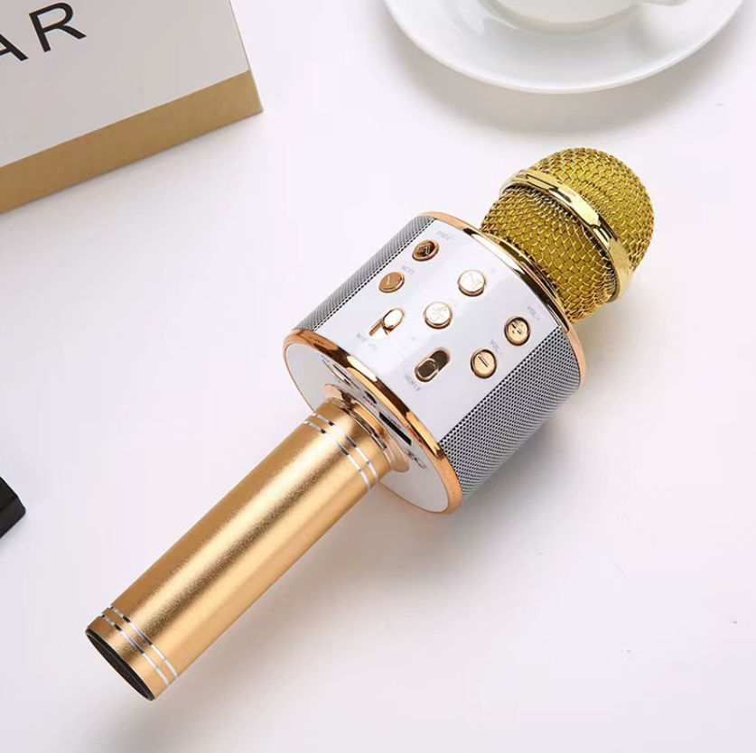 Rechargeable Wireless Bluetooth Karaoke Mic Sing-Along Bluetooth Karaoke Microphone and Bluetooth Stereo Speaker All-in-One Fast delivery within 1-5 days