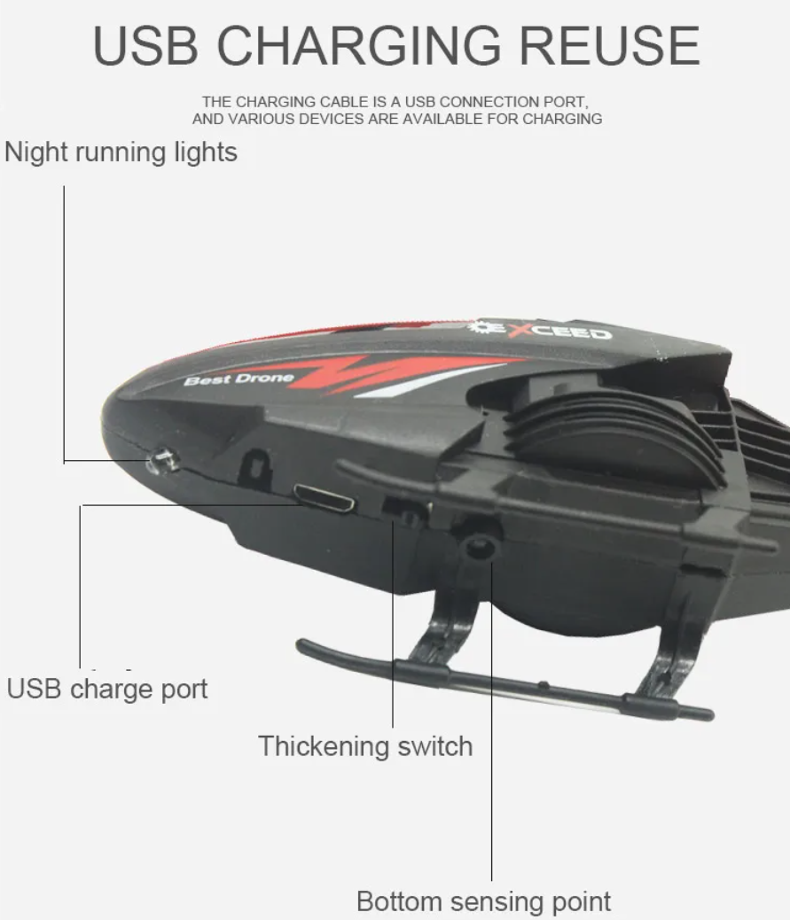 Rechargeable RC Helicopters  Toys Induction Hovering Fall-resistant Mini Helicopters Toys Gifts Fast delivery within 1-5 days