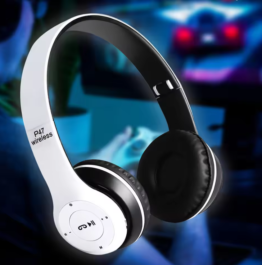 Bluetooth 5.0 Wireless Headphone Foldable HIFI Stereo Bass Earphone  Helmet Gift With Mic USB Adaptor For iPhone Game Local fast delivery