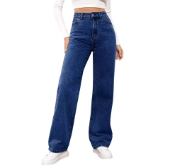 Streetwear Jeans Women Washed   Straight Trousers High-waist Girl Elastic Jeans Casual Pants trousers women clothes Local fast delivery