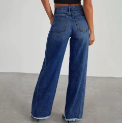 Streetwear Jeans Women Washed   Straight Trousers High-waist Girl Elastic Jeans Casual Pants trousers women clothes Local fast delivery