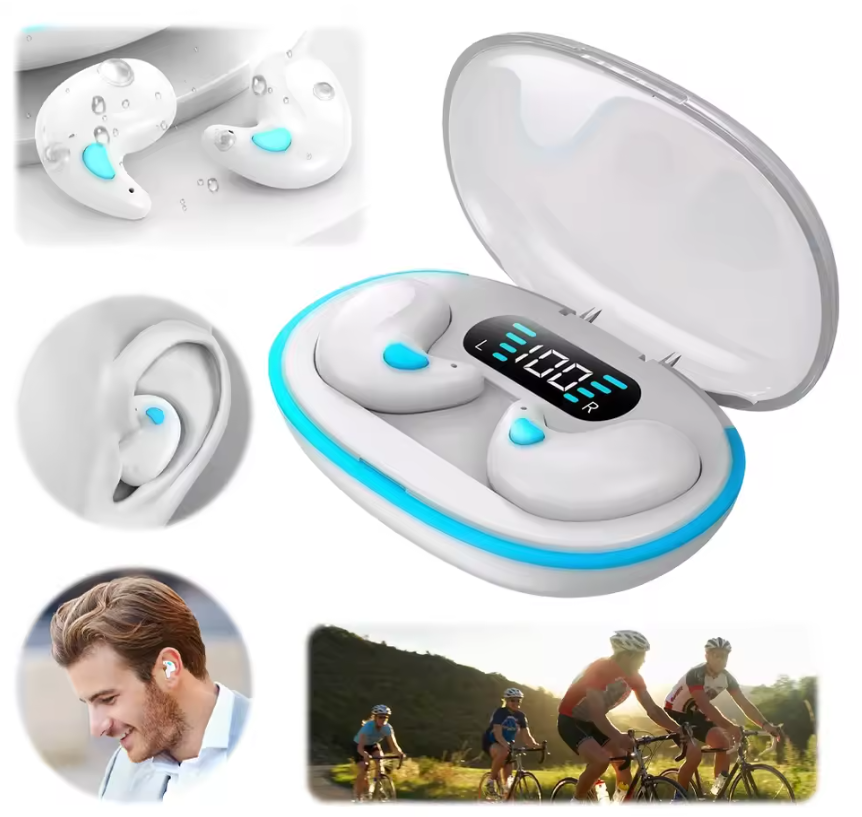 BT 5.3 Wireless Earbuds Noise Cancelling Sense-Free Micro Sleep Earbuds IPX5 Waterproof for Running Fitness Learning Accessories Fast delivery within 1-5 days