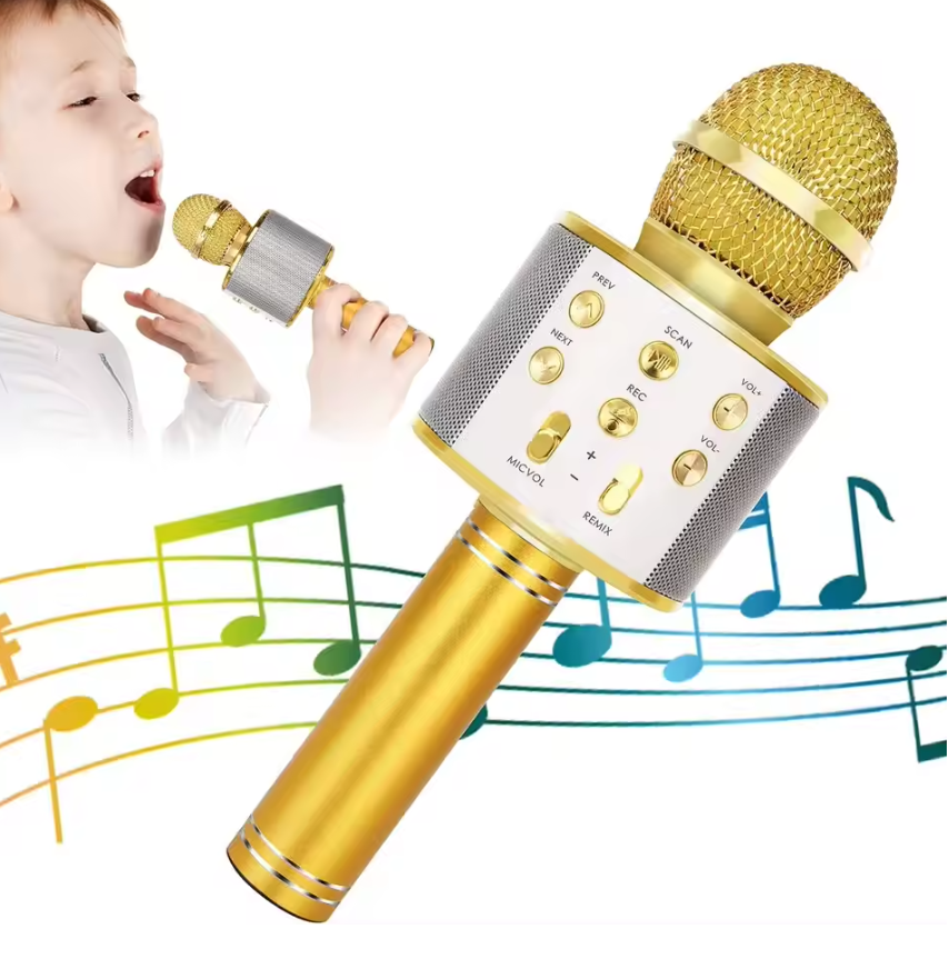 Rechargeable Wireless Bluetooth Karaoke Mic Sing-Along Bluetooth Karaoke Microphone and Bluetooth Stereo Speaker All-in-One Fast delivery within 1-5 days