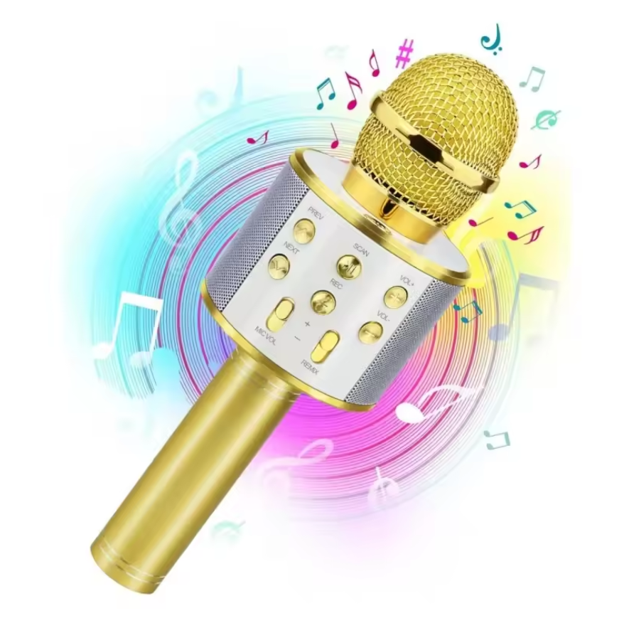 Rechargeable Wireless Bluetooth Karaoke Mic Sing-Along Bluetooth Karaoke Microphone and Bluetooth Stereo Speaker All-in-One Fast delivery within 1-5 days