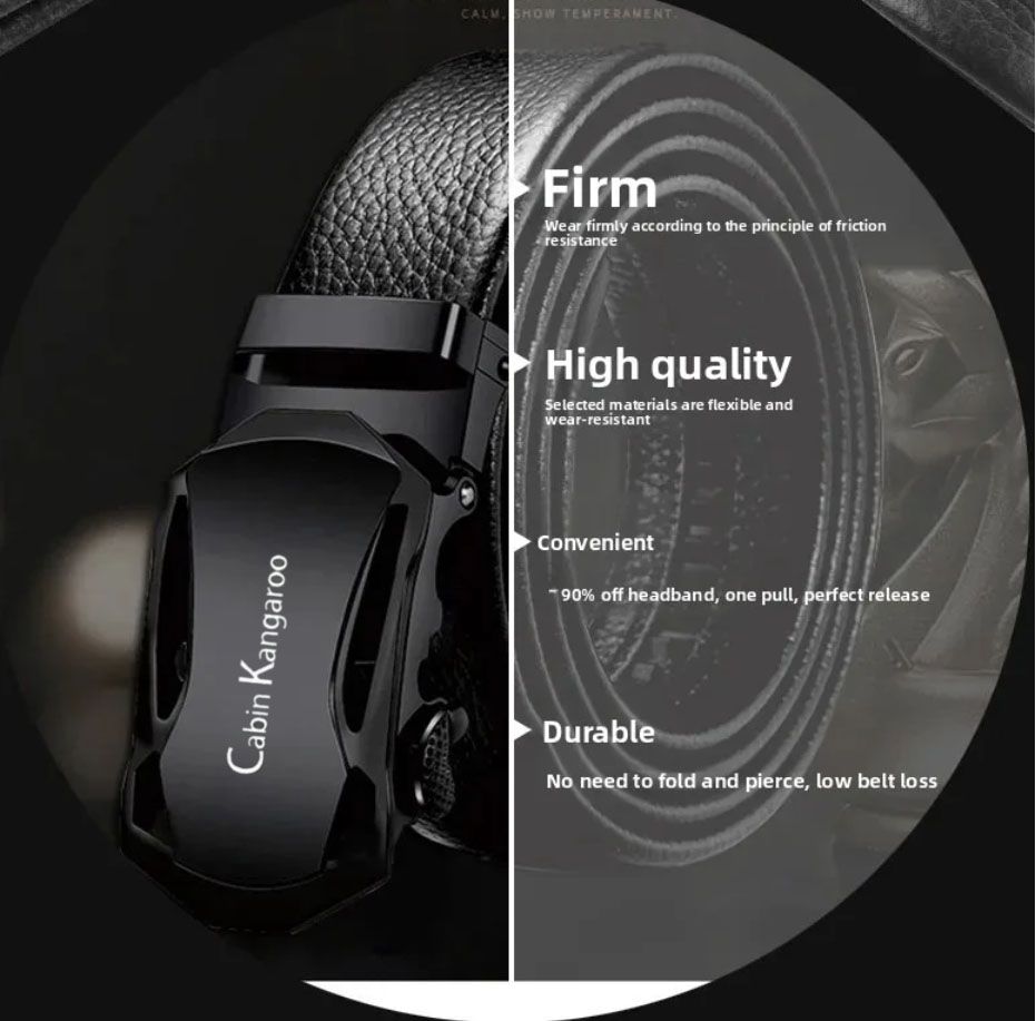 Men'S Belt Metal Automatic Buckle High Quality Business Work Belt Paired With Jeans Cheap Belt Gift For Father And Boyfriend Boy BeltFast delivery within 1-5 days