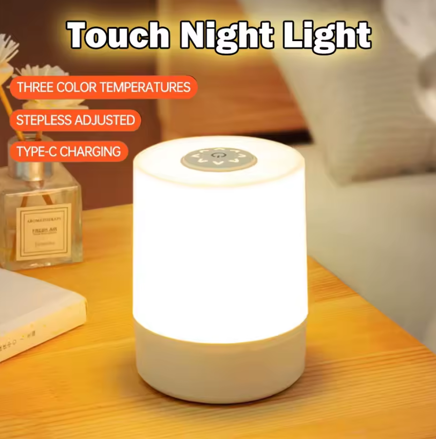 Rechargeable Led Night Lights Bedside Dimmable Charging Desktop Night Lamps Bedroom Bedside Lighting Decoration Touch Reading Led Table Lamps Local fast delivery