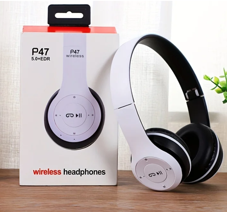 Bluetooth 5.0 Wireless Headphone Foldable HIFI Stereo Bass Earphone  Helmet Gift With Mic USB Adaptor For iPhone Game Local fast delivery