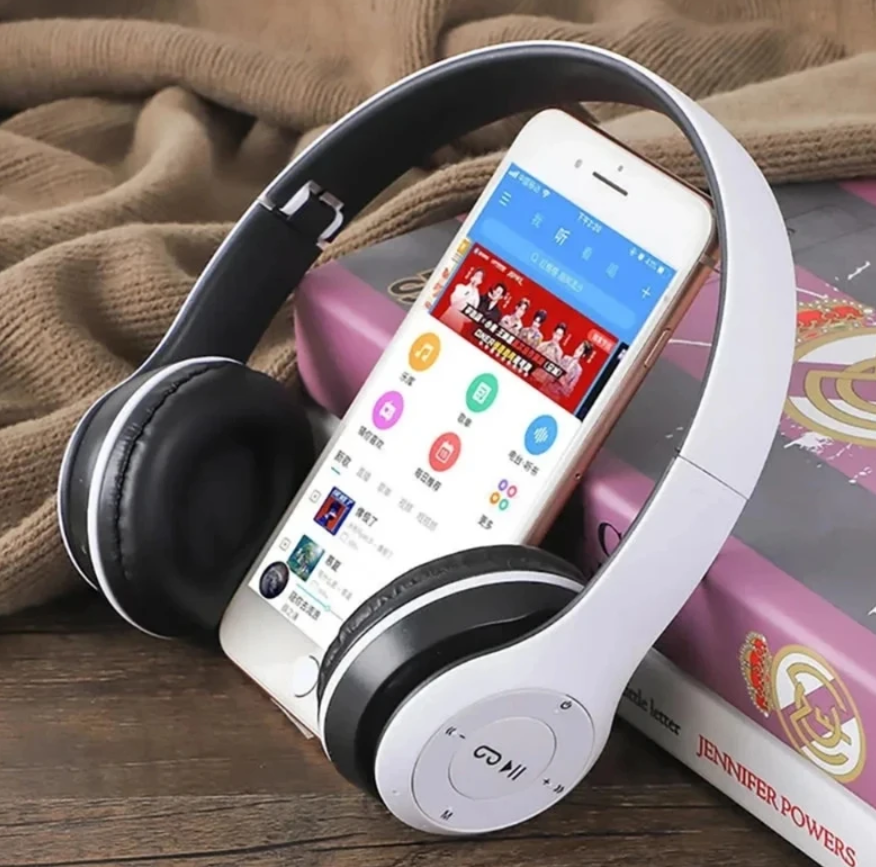 Bluetooth 5.0 Wireless Headphone Foldable HIFI Stereo Bass Earphone  Helmet Gift With Mic USB Adaptor For iPhone Game Local fast delivery