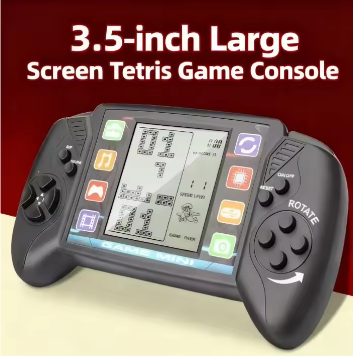 Portable Handheld Game Console BRICK GAME Handheld Players Nostalgic Educational Toys Pocket 4 Colors Classic Childhood Gift Includes battery Local fast delivery