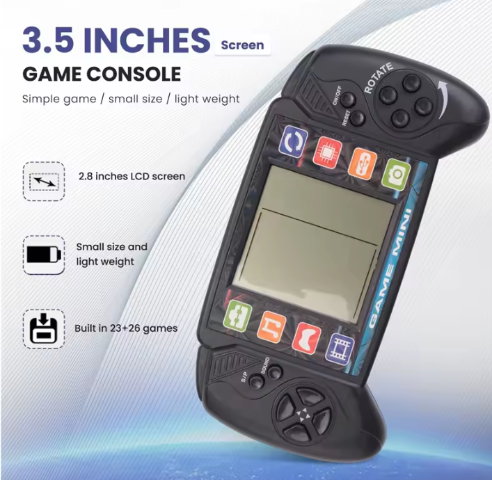 Portable Handheld Game Console BRICK GAME Handheld Players Nostalgic Educational Toys Pocket 4 Colors Classic Childhood Gift Includes battery Local fast delivery