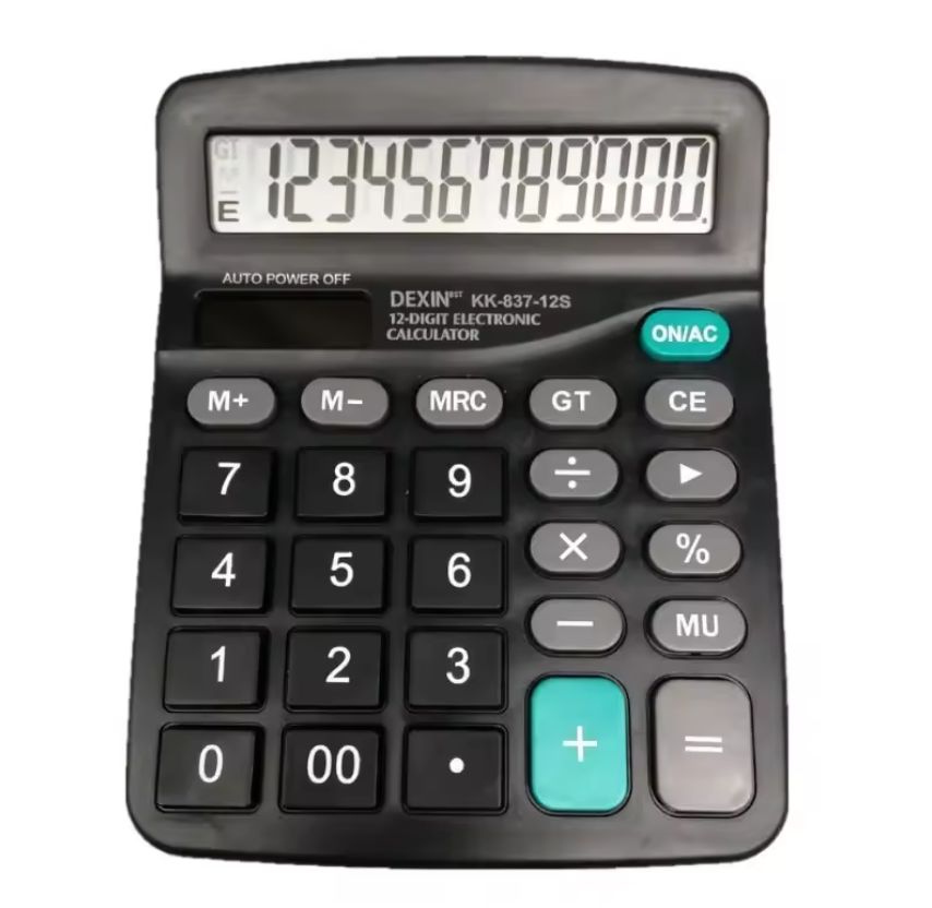12 Digits Electronic Calculator Solar Calculator Dual Power Supply Calculator for Home Office School Financial Accounting Tools Local fast delivery