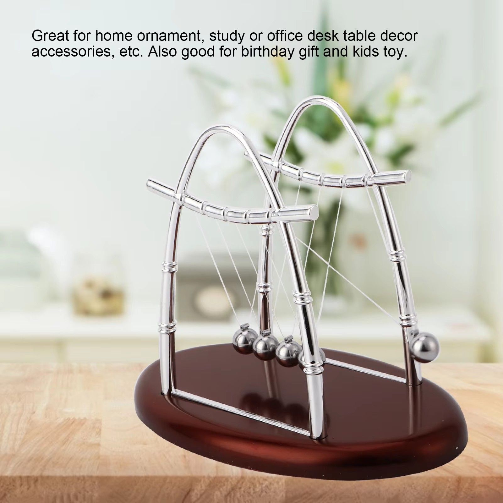 Newton's Cradle Balance Steel Ball Teaching Supplies Physics Science Pendulum Desktop Toys Stress Relief Gifts Home Decoration