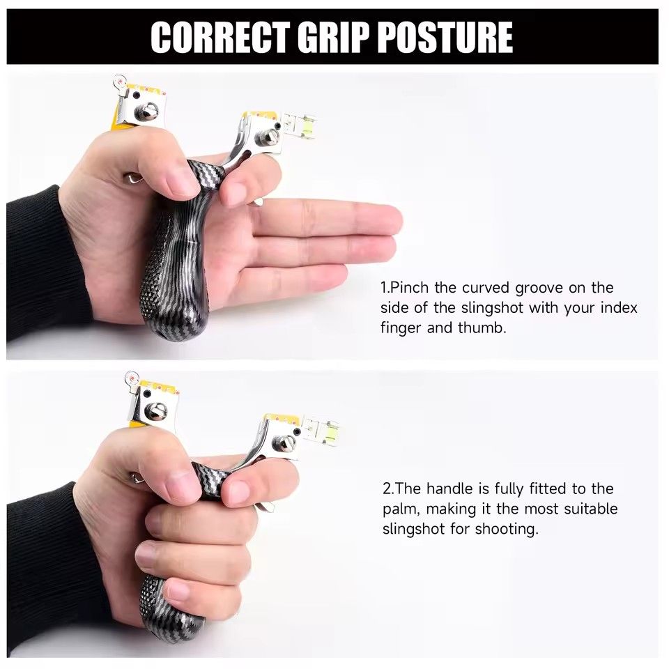 Professional Outdoor Resin Laser Slingshot Laser Aiming Slingshot Resin Shooting Slingshot Catapult Flat Rubber Band