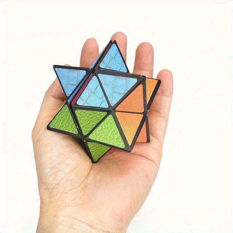 3D Hexagon Puzzle for Youngsters Infinity Magic Cube - 3D Hexagon Puzzle for Youngsters Space Geometry Flip Toy Brain Boost & Relax Mixed Colors, ABS Material
