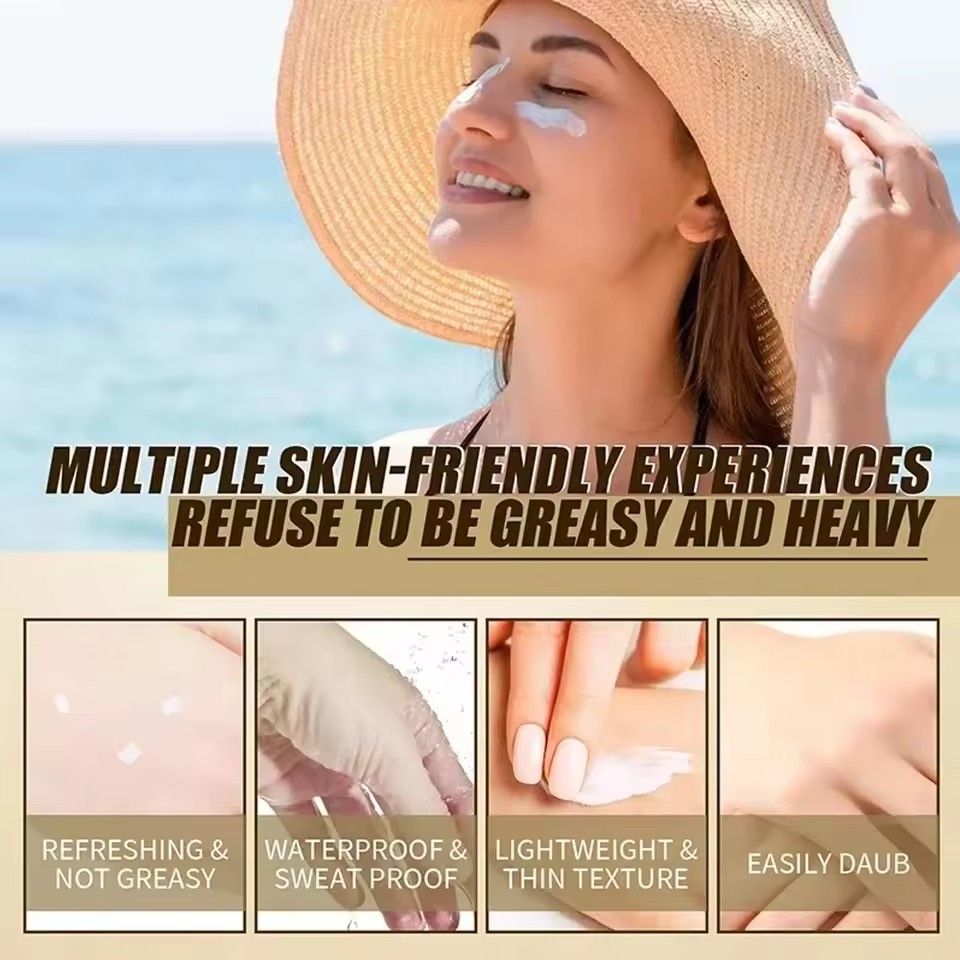 SPF50+ Sunscreen Korean Rice Probiotic Solar Blocker Skin Whitening Cream Anti UV Sun Block Facial Mild Moisturizer Serum 50ml