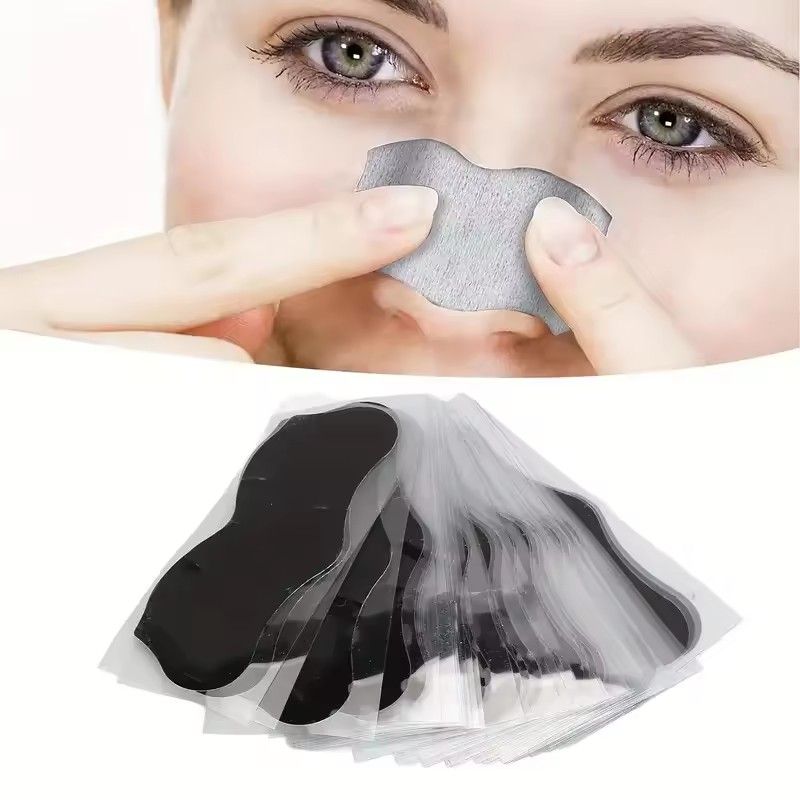 15pcs Blackhead Nose Strips Deep Cleansing Nasal Spot Facial Dot Stickers Nose Mask Shill For Acne & Black Head