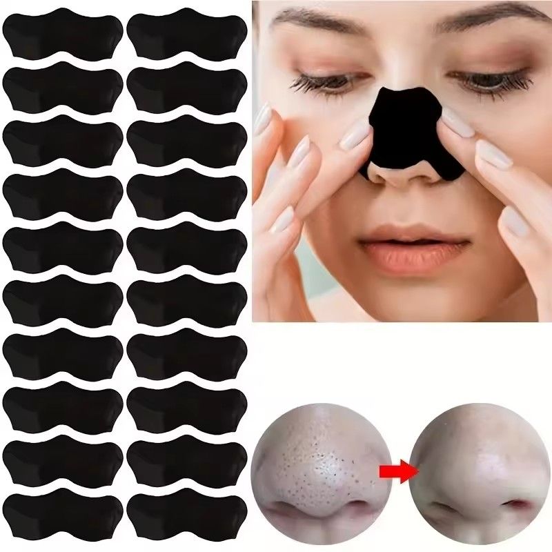 15pcs Blackhead Nose Strips Deep Cleansing Nasal Spot Facial Dot Stickers Nose Mask Shill For Acne & Black Head