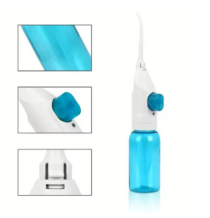 Household High Pressure Oral Irrigator Portable Teeth Clean Water Dental Floss Manual High Pressure Water Toothpick