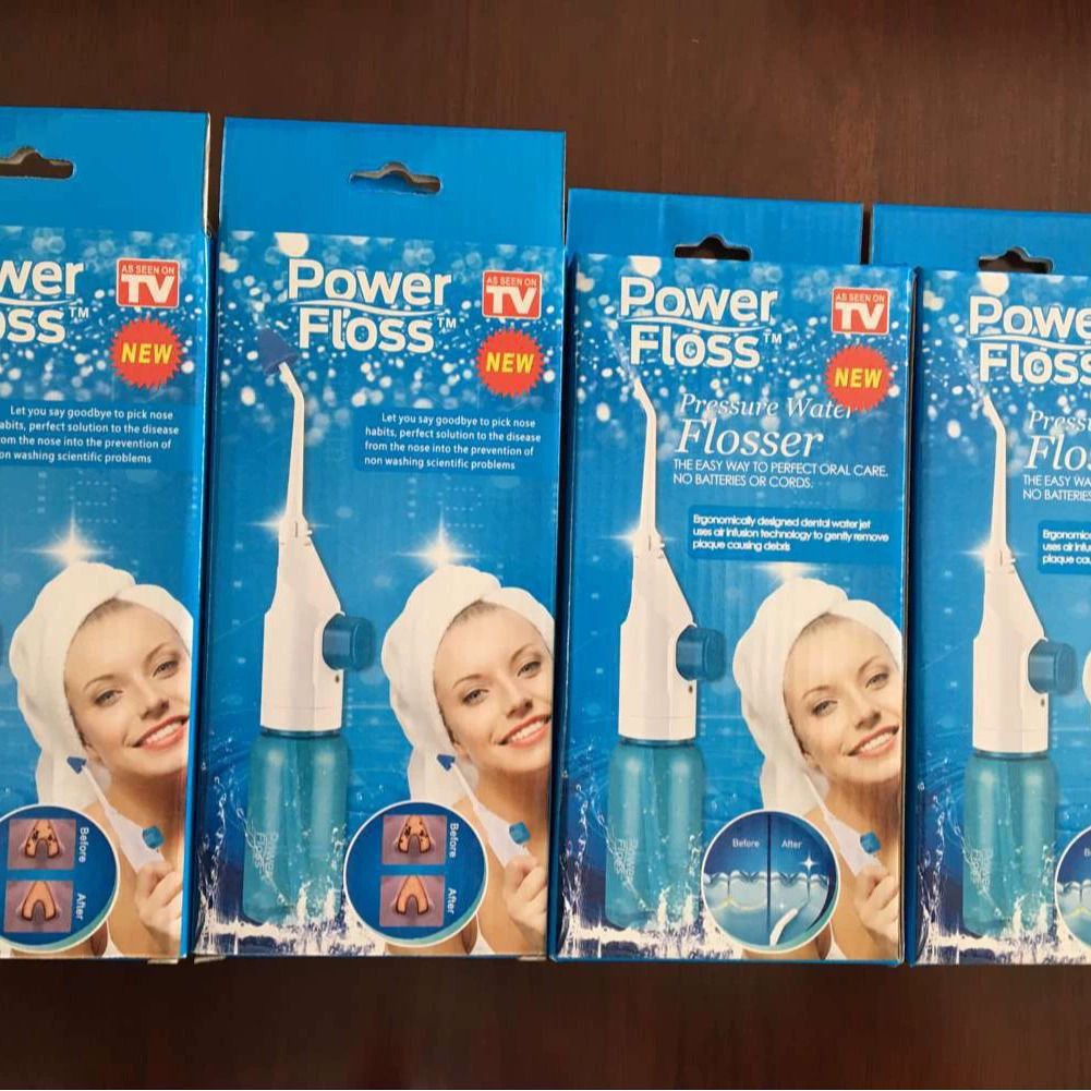 Household High Pressure Oral Irrigator Portable Teeth Clean Water Dental Floss Manual High Pressure Water Toothpick