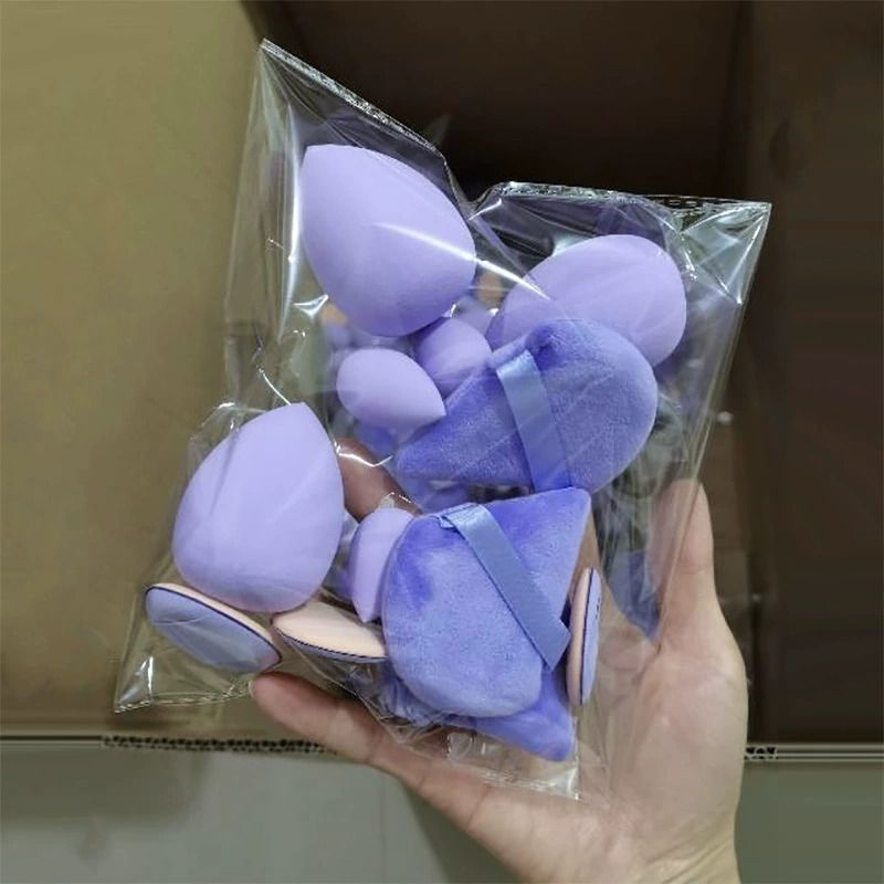 12Pcs Makeup Sponge Set, Beauty Tool Women Make Up Accessories Cosmetic Puff Blender (Including 3 Loose Powder Puffs, 3 Mini Air Cushion Puffs, 3 Beauty Eggs and 3 Mini Beauty) Beauty Egg Makeup
