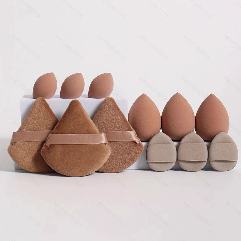 12Pcs Makeup Sponge Set, Beauty Tool Women Make Up Accessories Cosmetic Puff Blender (Including 3 Loose Powder Puffs, 3 Mini Air Cushion Puffs, 3 Beauty Eggs and 3 Mini Beauty) Beauty Egg Makeup