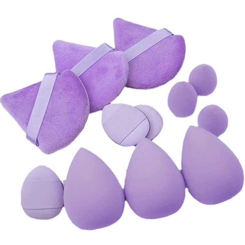 12Pcs Makeup Sponge Set, Beauty Tool Women Make Up Accessories Cosmetic Puff Blender (Including 3 Loose Powder Puffs, 3 Mini Air Cushion Puffs, 3 Beauty Eggs and 3 Mini Beauty) Beauty Egg Makeup