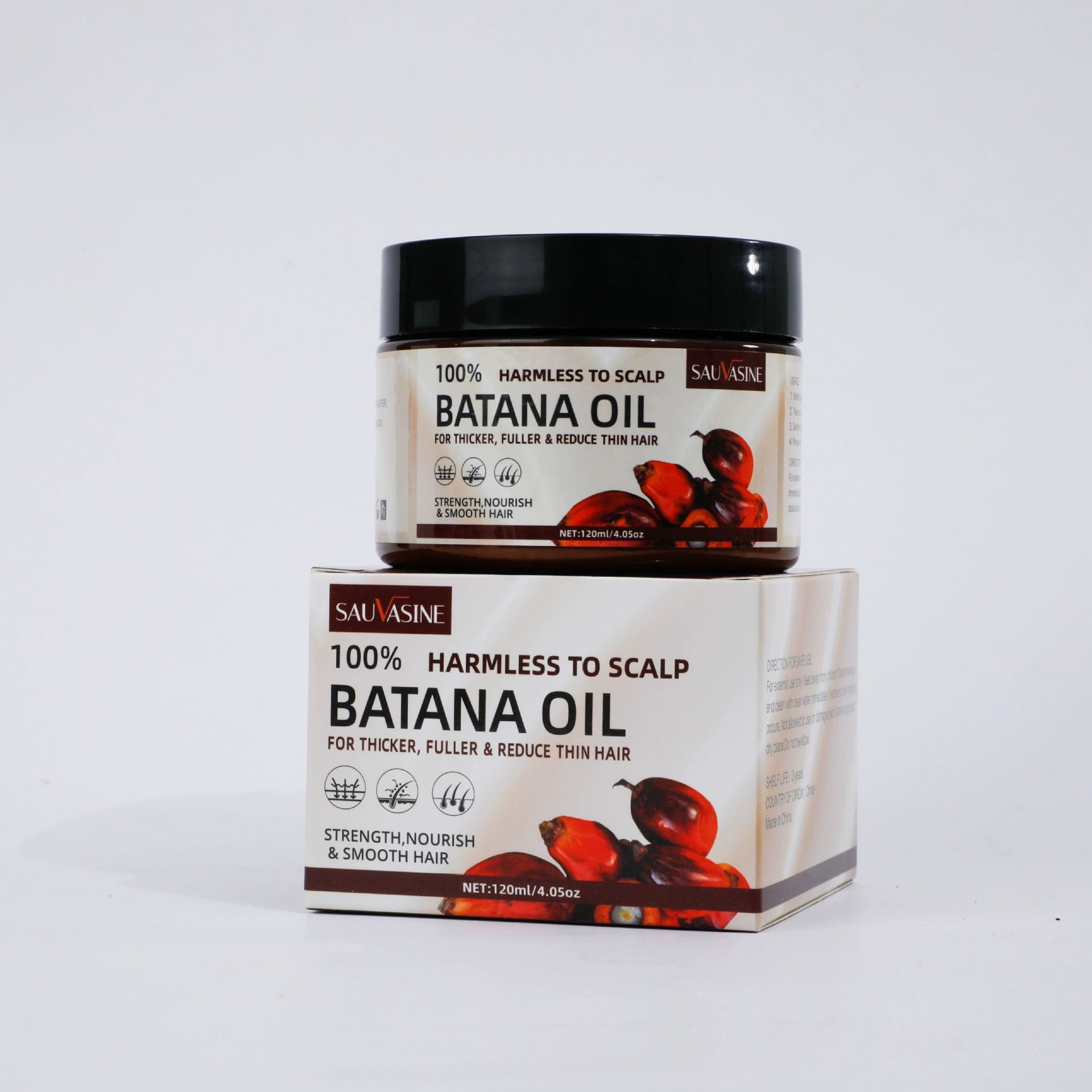 Raw Batana Oil For Hair Growth 100% Pure And Natural Batana Oil For Treating Hair Loss Anti-Breakage Hair Loss Treatment