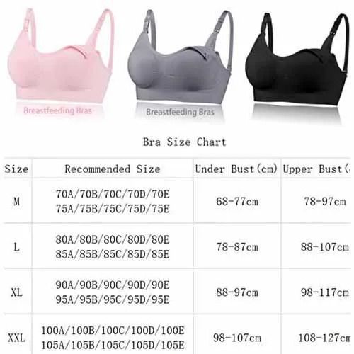 High Quality Plus Size Nursing Bra Breathable Women Breastfeeding Underwear Seamless Maternity Bra Push Up